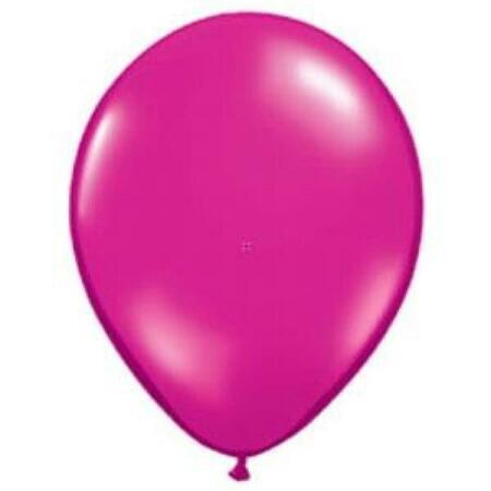 PIONEER 11 in. Globo Latex Round Pearl Magenta Balloon 10857